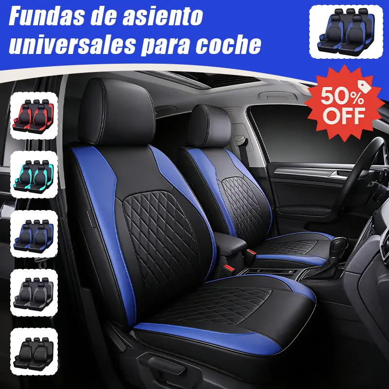 ID:16803 - 🚗🚗Juego universal de fundas para asientos de coche de cuero suave